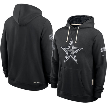 Men’s Arizona Cardinals Black 2026 Salute to Service Sideline Dri-FIT Pullover Hoodie