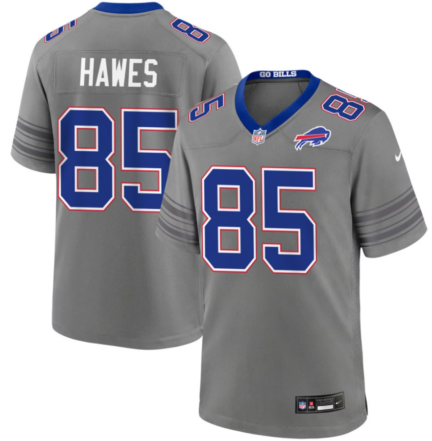 Mens Buffalo Bills #85 Jackson Hawes Nike Gray Nickel City Vapor F.U.S.E. Limited Jersey