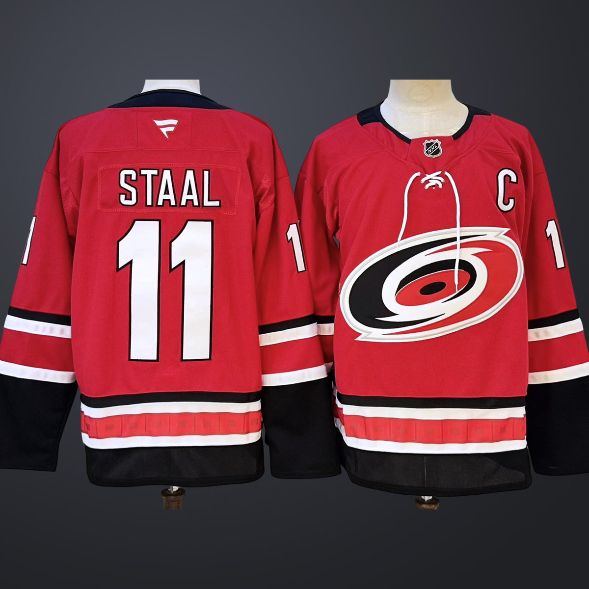 Men’s Carolina Hurricanes #11 Staal Red Stitched Jersey