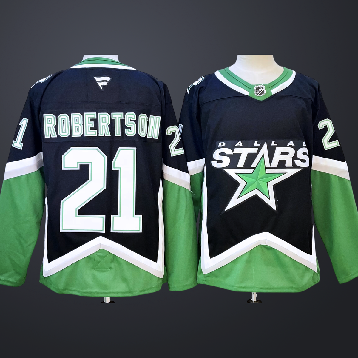 Men’s Dallas Stars #21 Jason Robertson Black 202526 Alternate Stitched Hockey Jersey