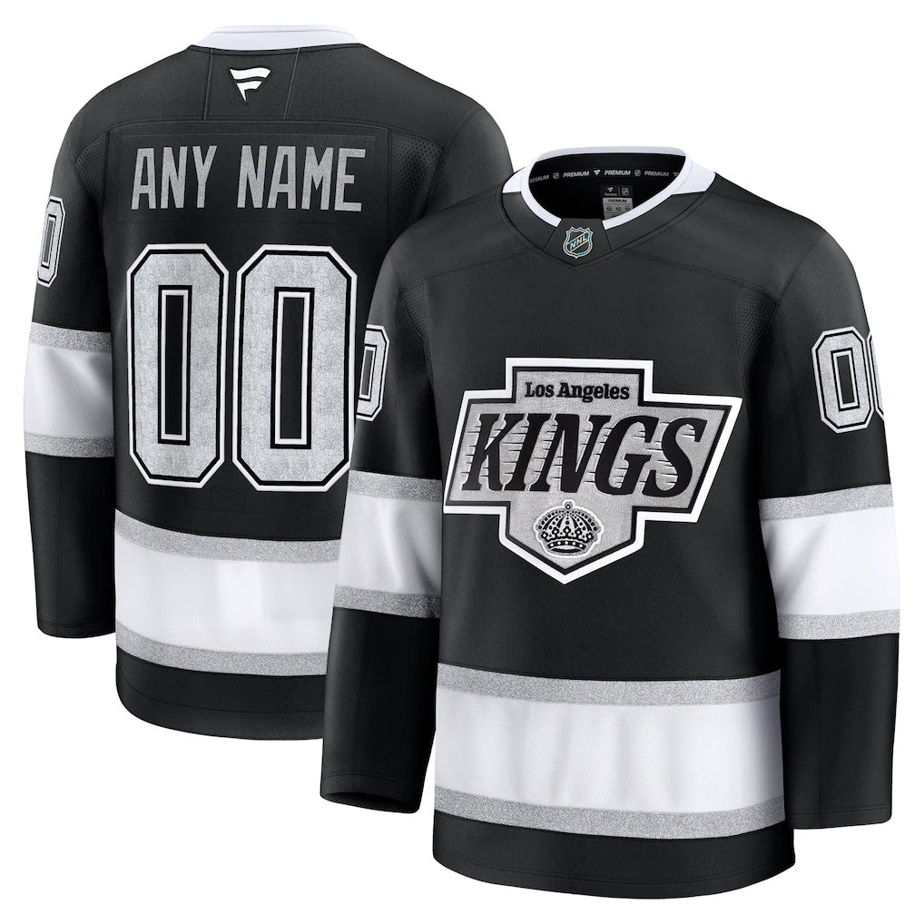 Men’s Los Angeles Kings Fanatics Black Home Premium Custom Jersey