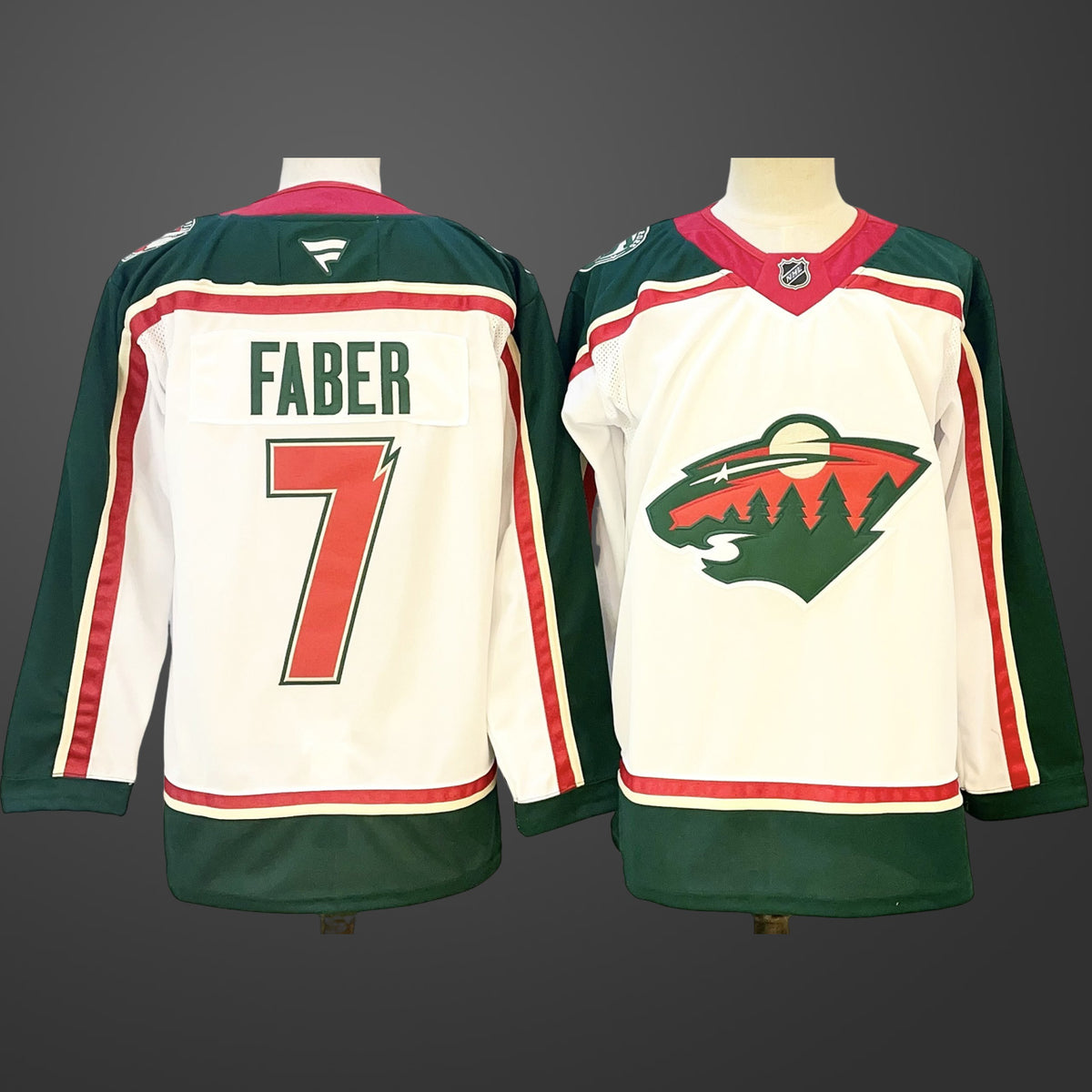 Men’s Minnesota Wild #7 Brock Faber White Jersey