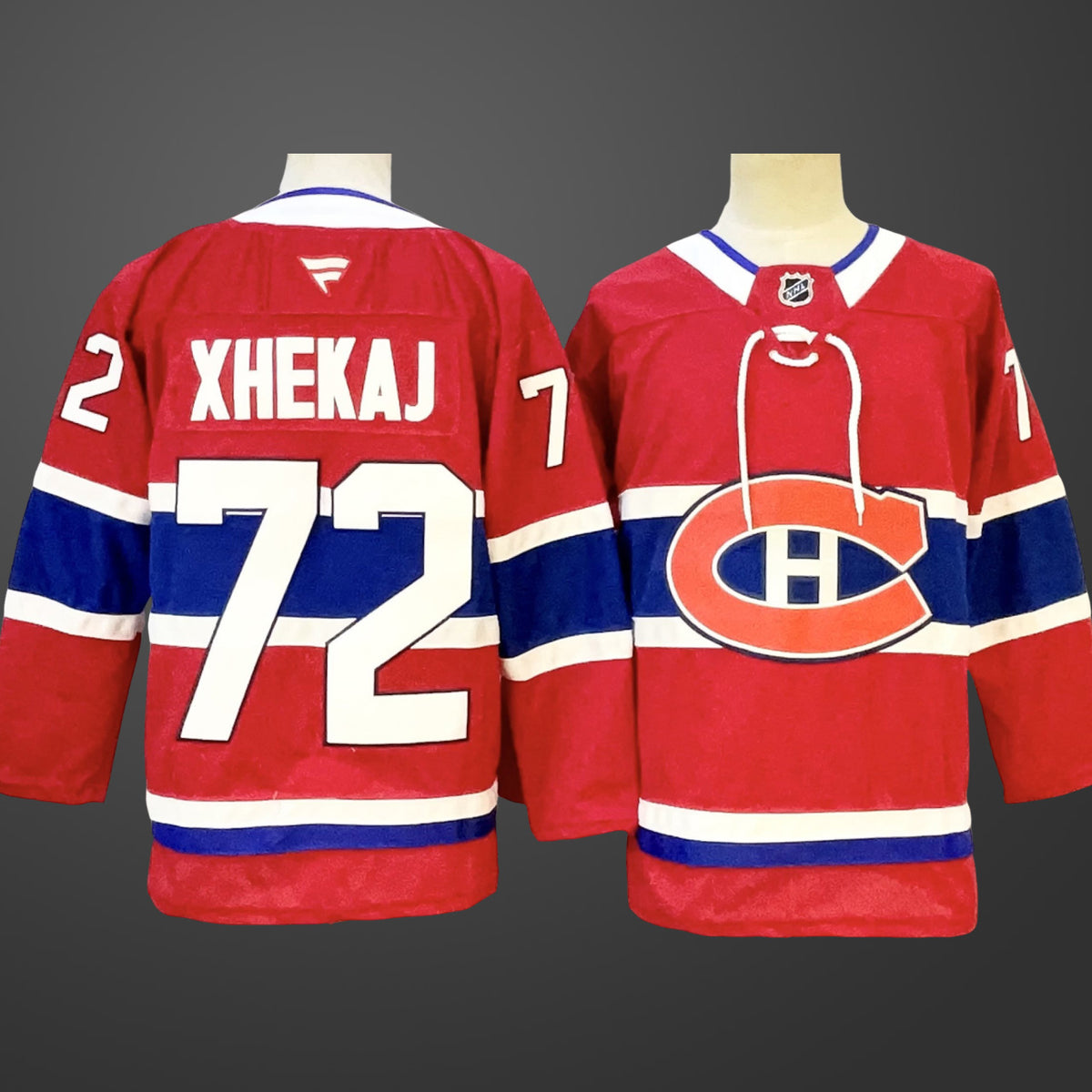 Men’s Montreal Canadiens Heat Sealed #72 Arber Xhekaj Premium Home Jersey