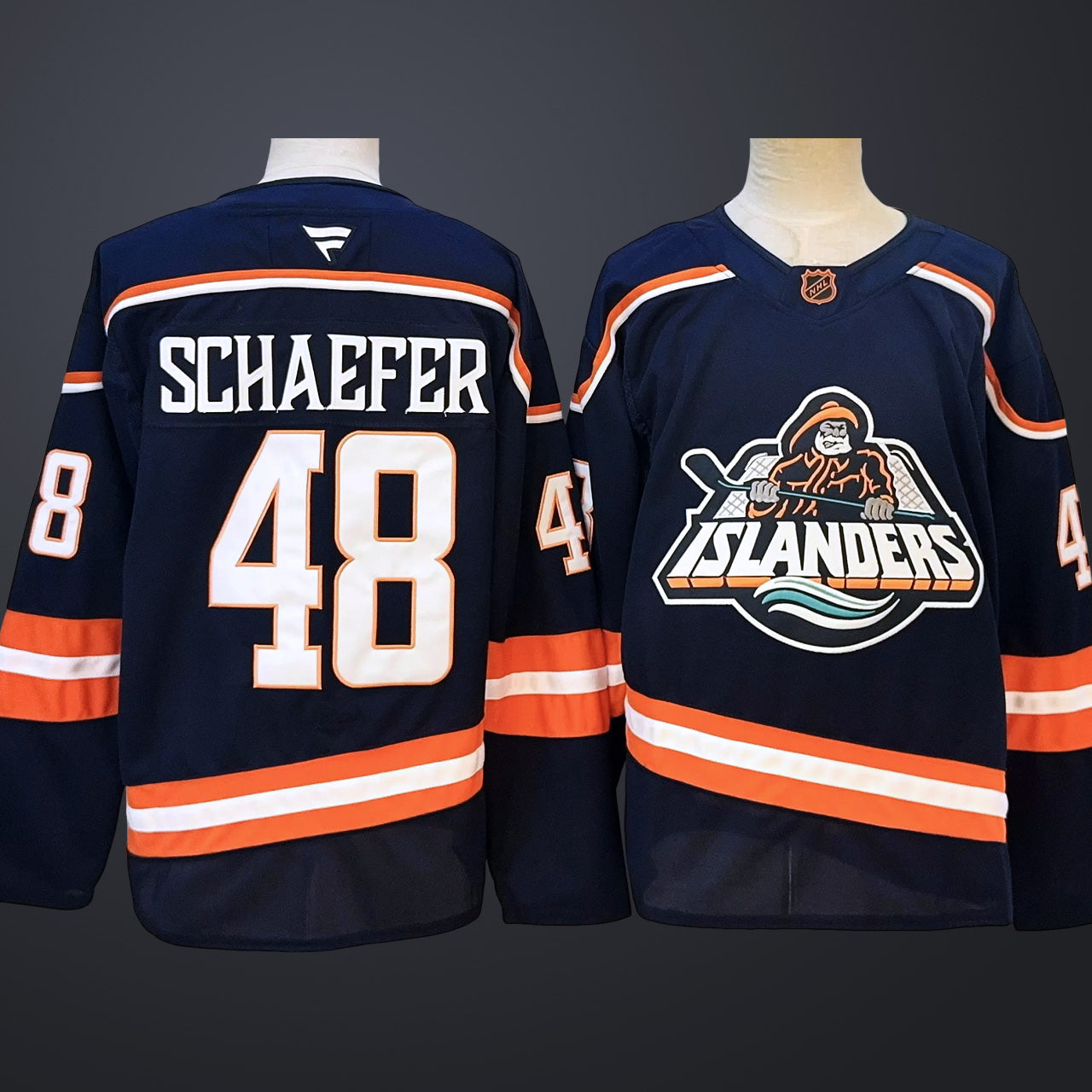 Men’s New York Islanders #48 Matthew Schaefer Navy 2024-25 Stitched Hockey Jersey
