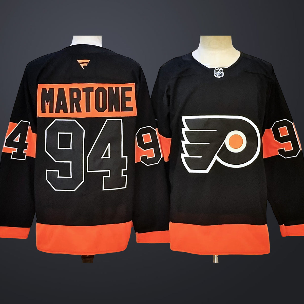Men’s Philadelphia Flyers #94 Martone Black Stitched Jersey