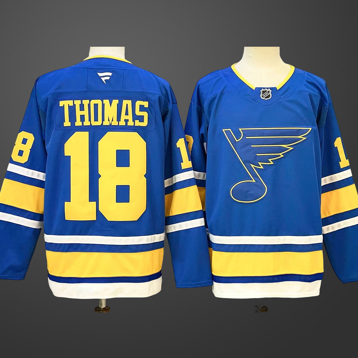 Men’s St. Louis Blues #18 Robert Thomas Blue 2025 Stitched Hockey Jersey