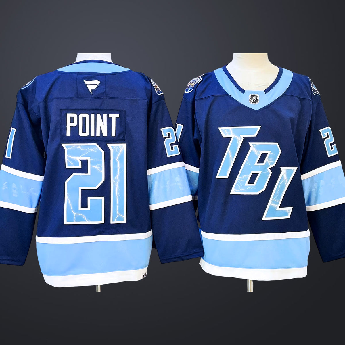 Men’s Tampa Bay Lightning #21 Brayden Point Blue 2026 NHL Stadium Series Premium Jersey