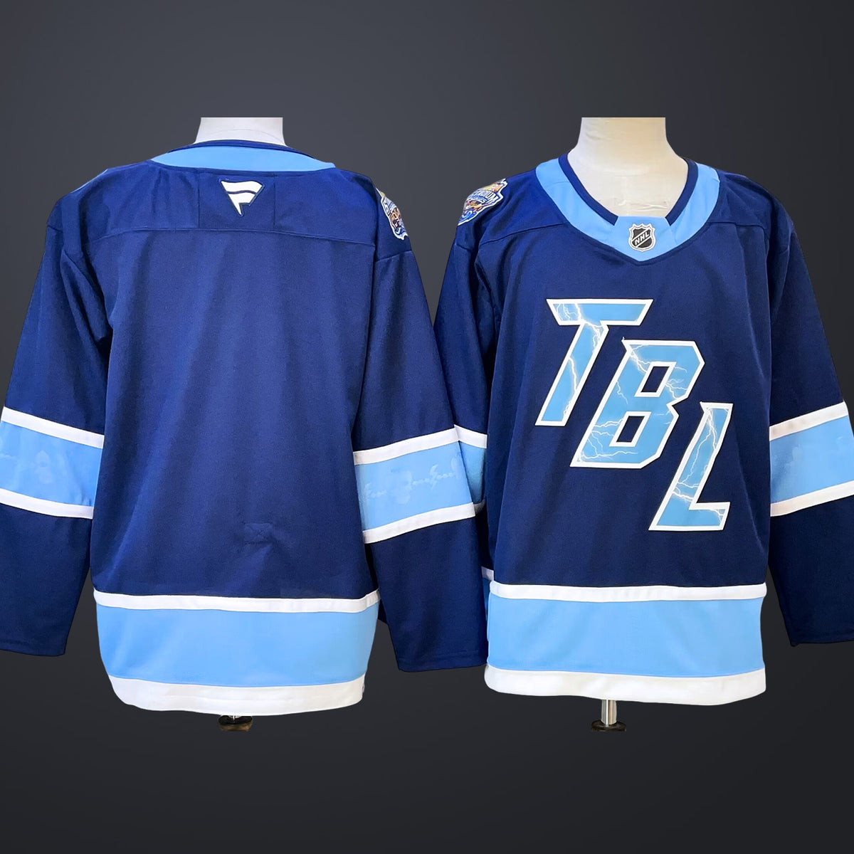Men’s Tampa Bay Lightning Fanatics Blue 2026 NHL Stadium Series Premium Jersey