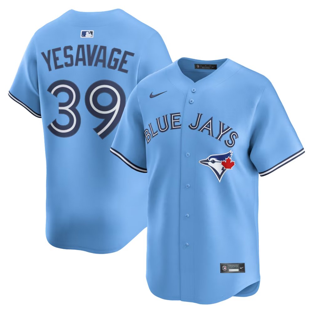 Men’s Toronto Blue Jays Trey Yesavage #39 Powder Blue Jersey