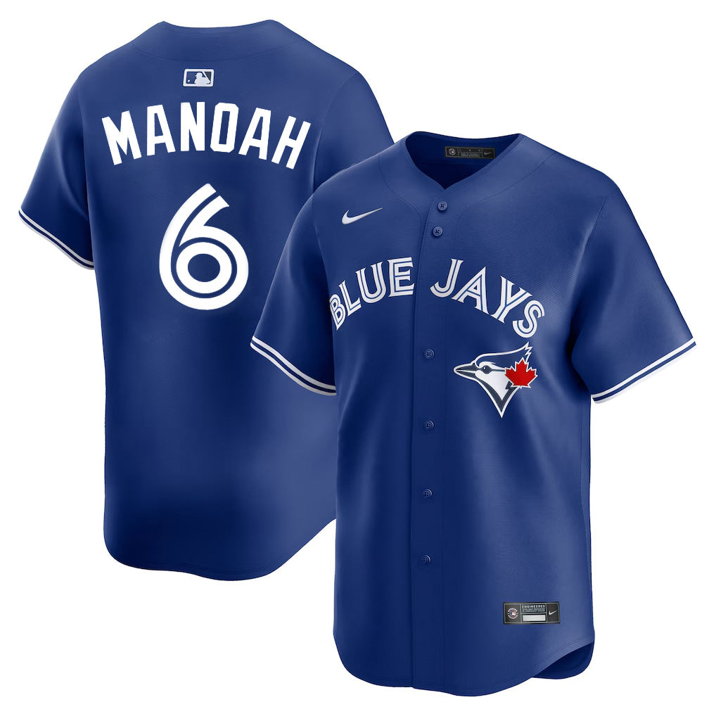 Men’s Toronto Blue Jays Alex Manoah #6 Blue Baseball Jersey