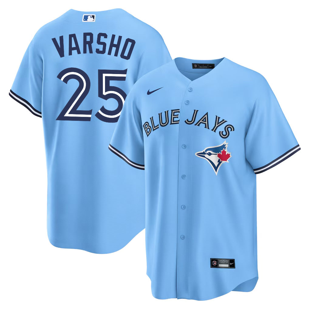Men’s Toronto Blue Jays Daulton Varsho #25 Powder Blue Jersey