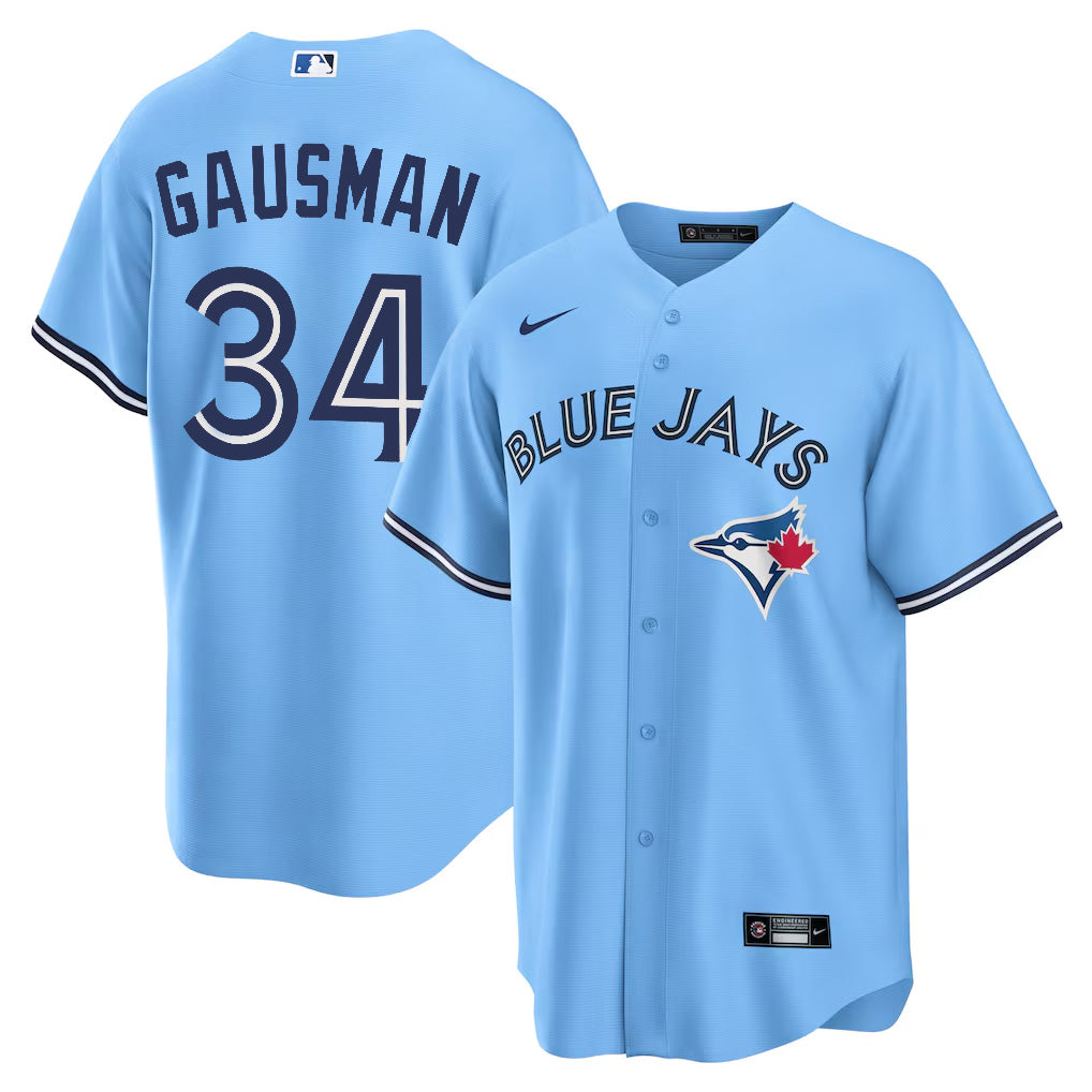 Men’s Toronto Blue Jays Kevin Gausman #34 Powder Blue Jersey