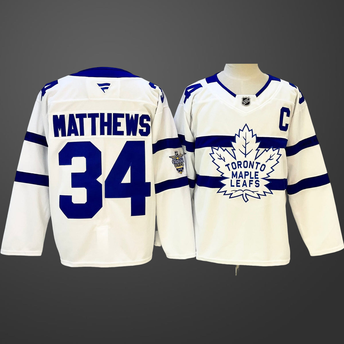 Men’s Toronto Maple Leafs #34 Auston Matthews White Jersey