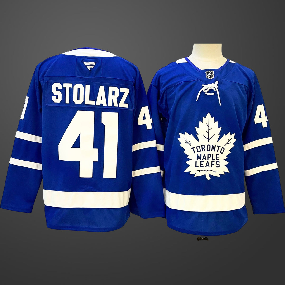 Men’s Toronto Maple Leafs #41 Anthony Stolarz Home Breakaway Jersey – Blue