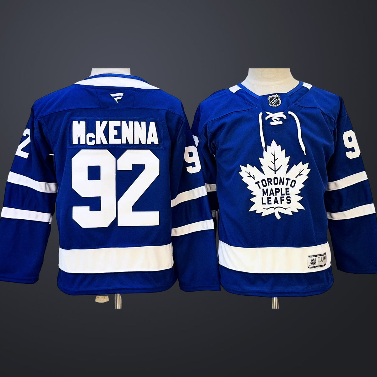 Youth Toronto Maple Leafs #92 Gavin McKENNA Home Stitched Jersey