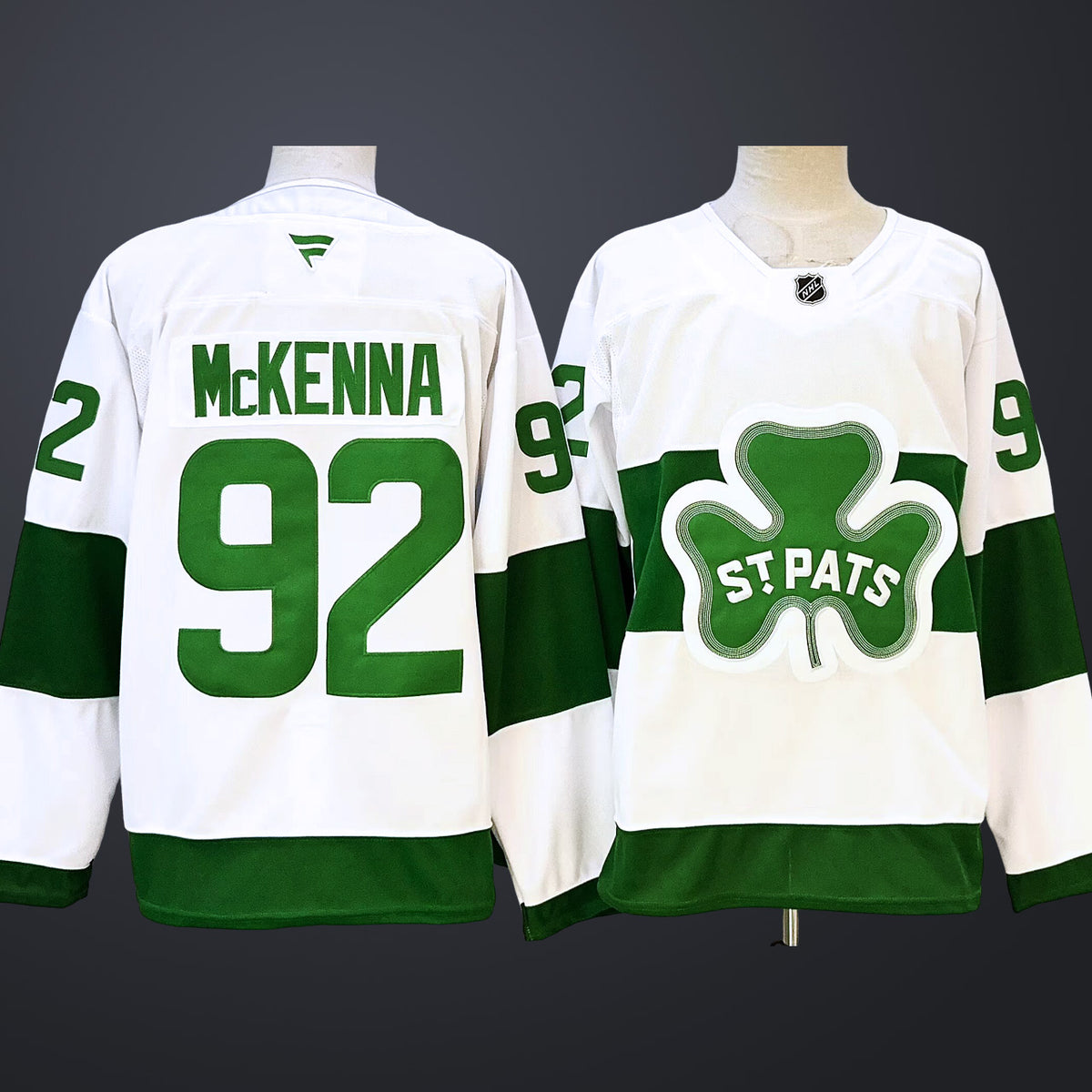 Men’s Toronto Maple Leafs #92 Gavin McKenna Stpats Stitched Hockey Jersey