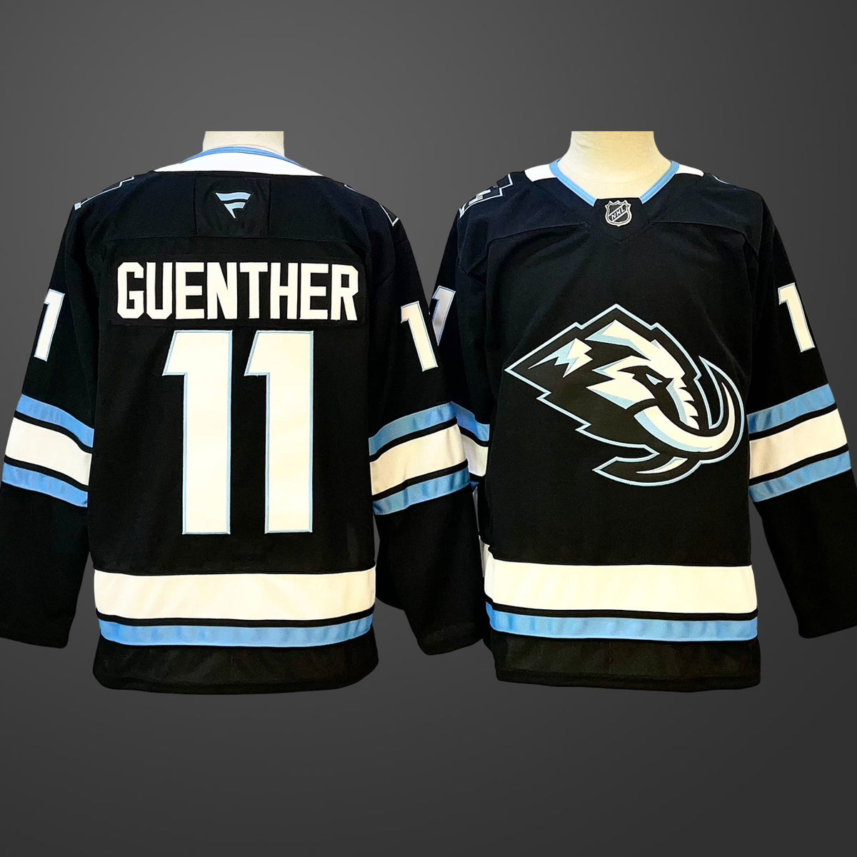 Men’s Utah Mammoth #11 Dylan Guenther Navy 2025 Stitched Jersey