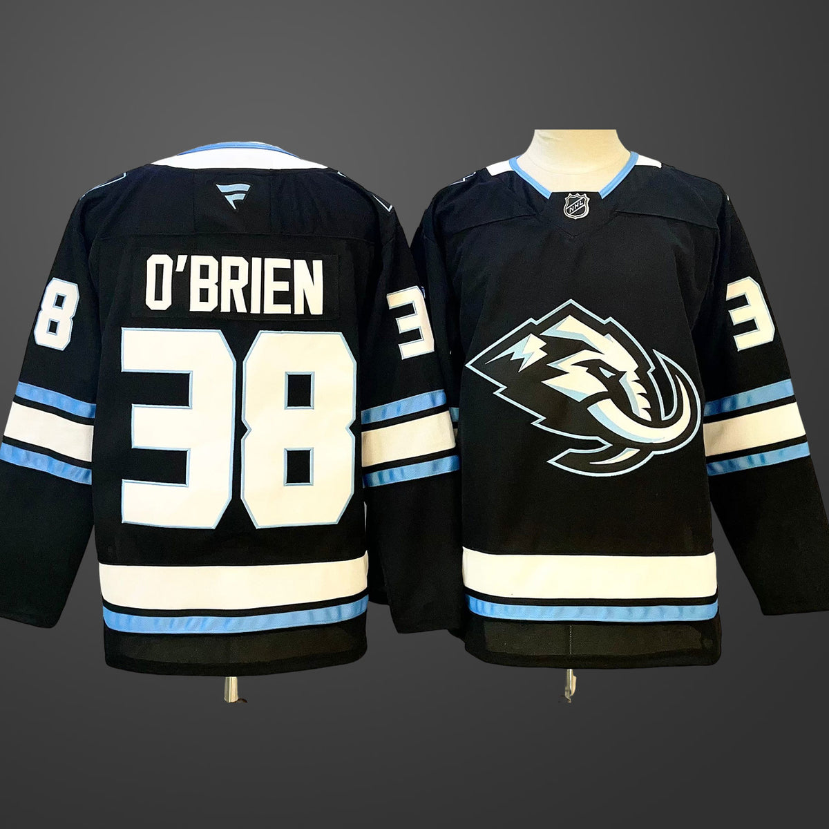 Men’s Utah Mammoth #38 Liam O’Brien Navy 2025 Stitched Jersey