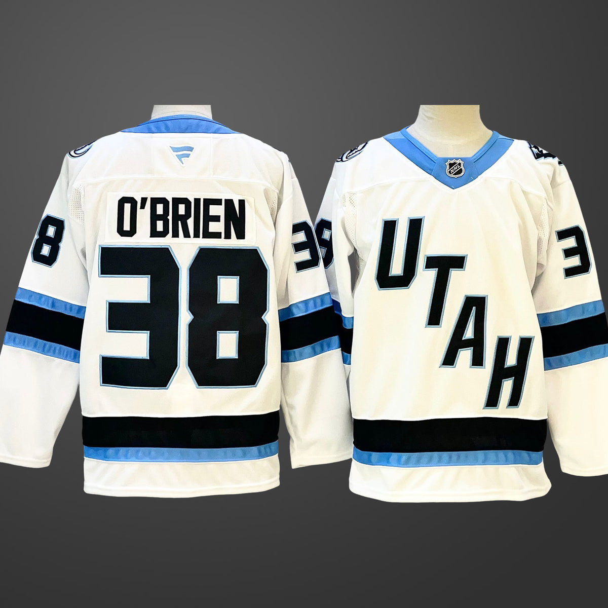 Men’s Utah Mammoth #38 Liam O’Brien White Stitched Jersey