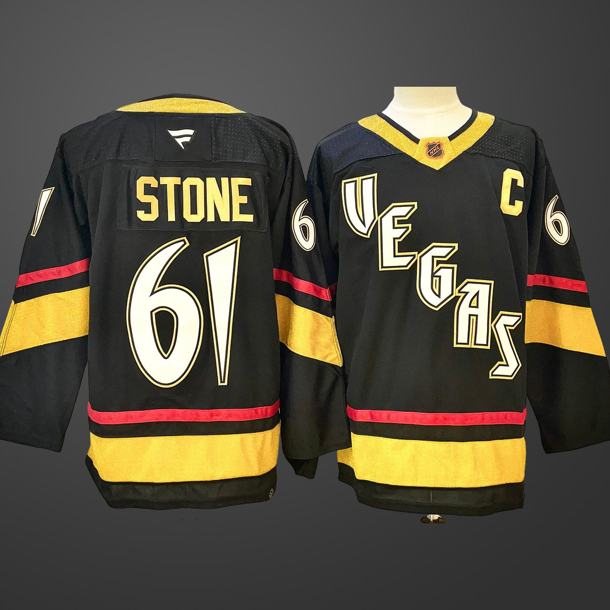 Men’s Vegas Golden Knights #61 Mark Stone Reverse Retro Jersey
