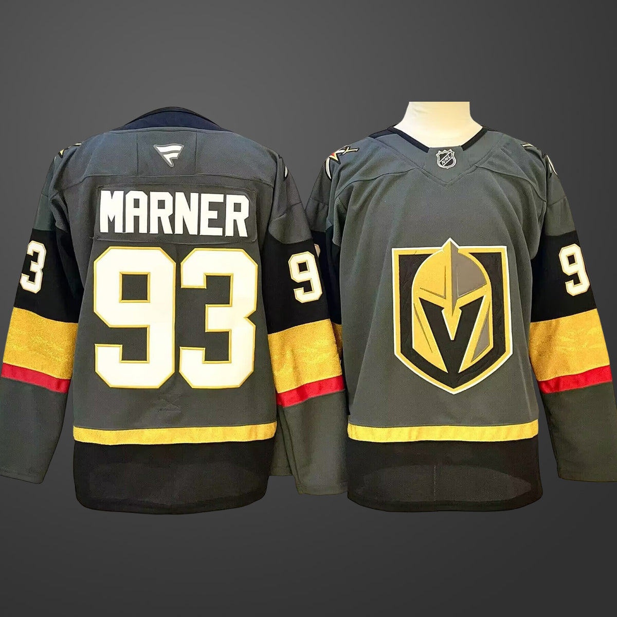 Men’s Vegas Golden Knights #93 Mitch Marner Grey 2024-25 Stitched Hockey Jersey