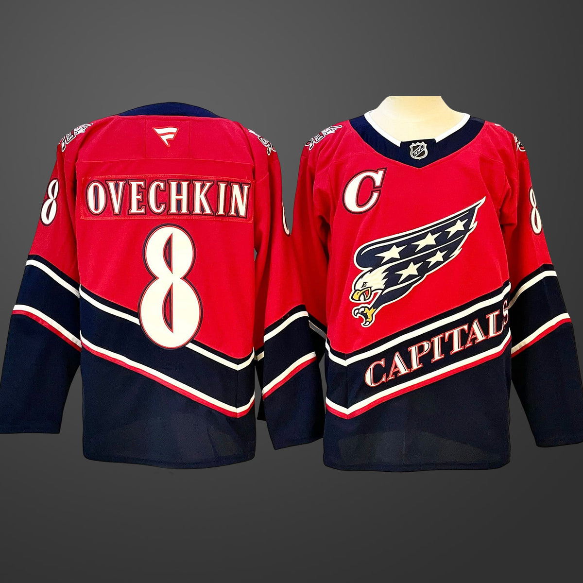 Men’s Washington Capitals #8 Alex Ovechkin Red Ice Hockey Jersey
