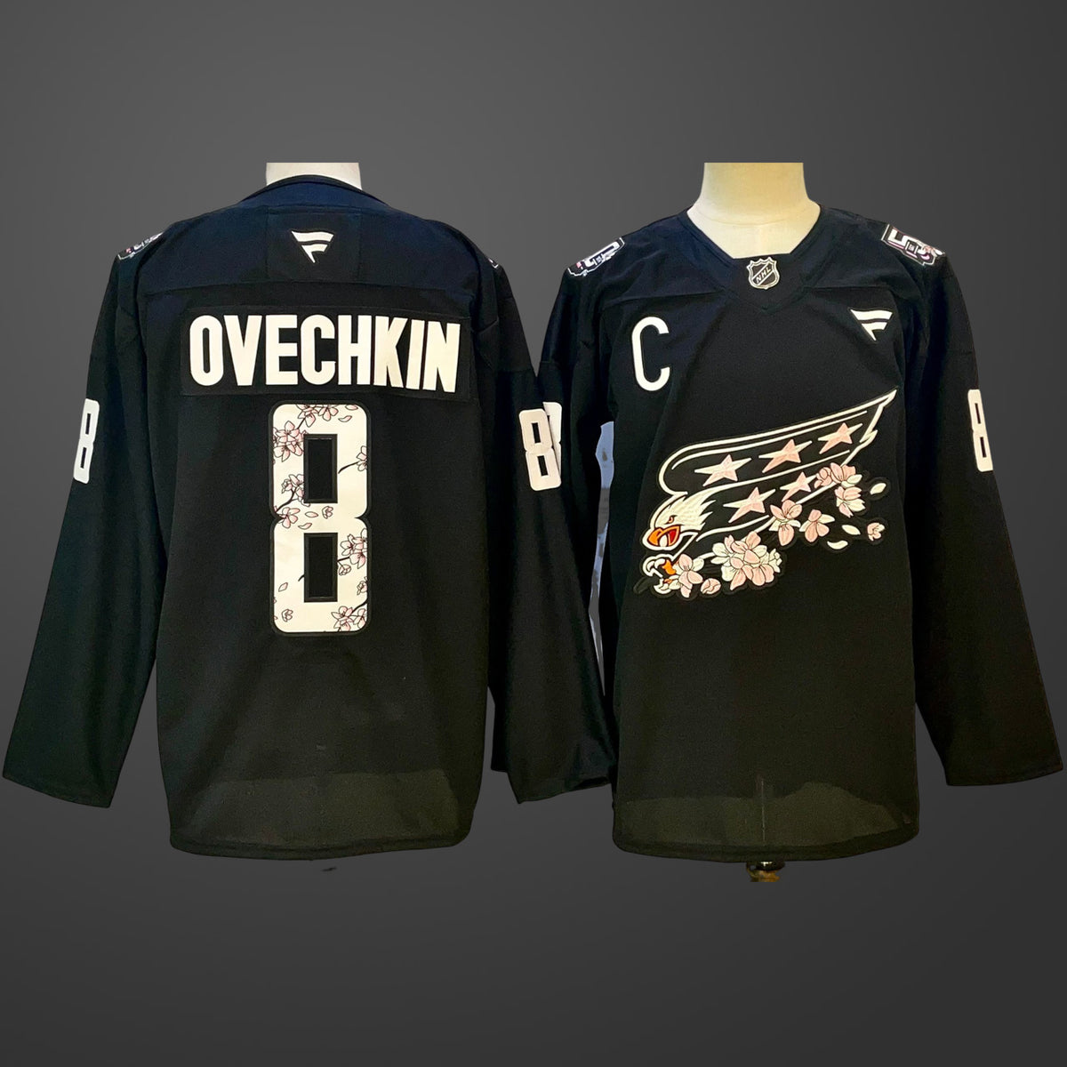 Men’s Washington Capitals Alexander Ovechkin #8 Black Jersey