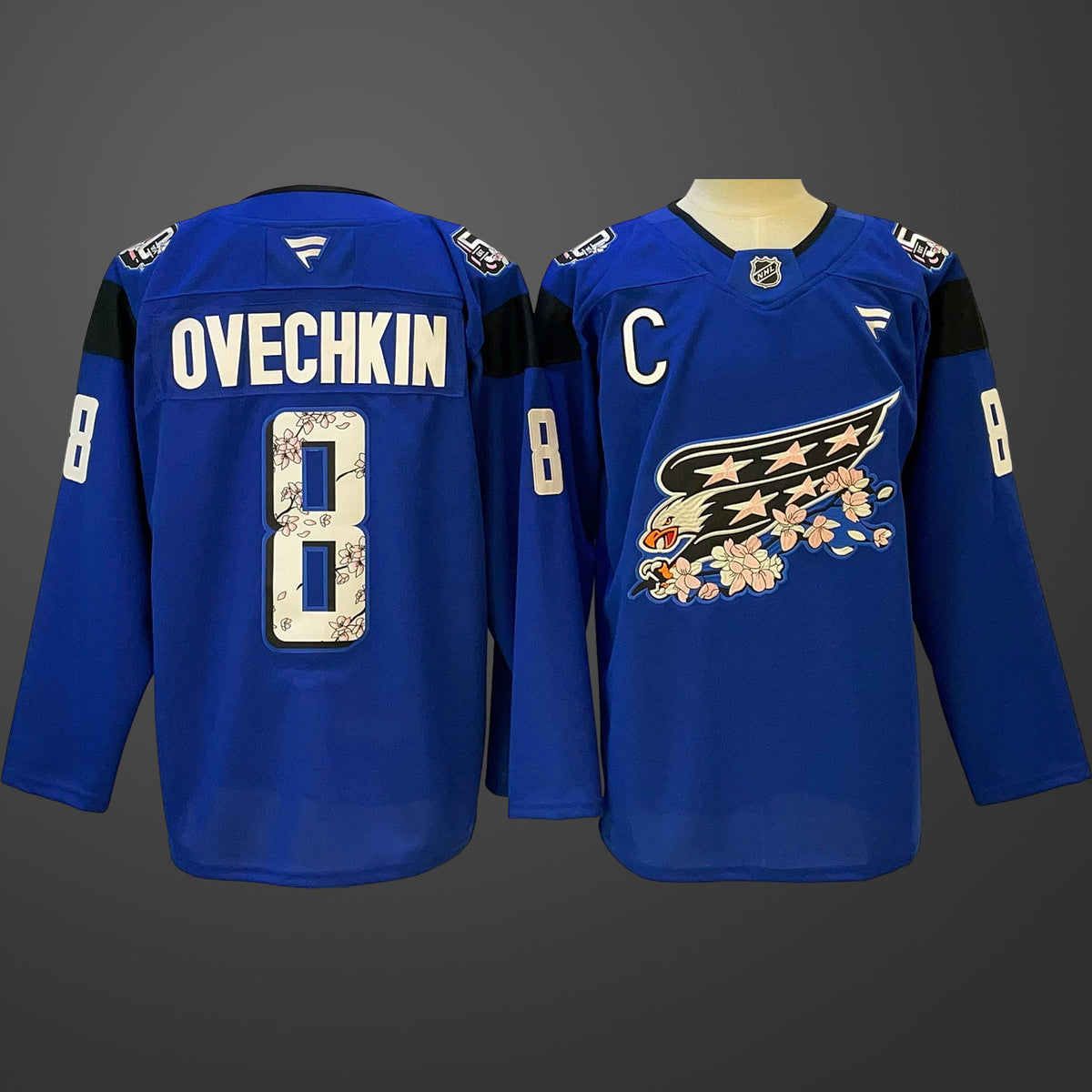 Men’s Washington Capitals Alexander Ovechkin #8 Blue Jersey