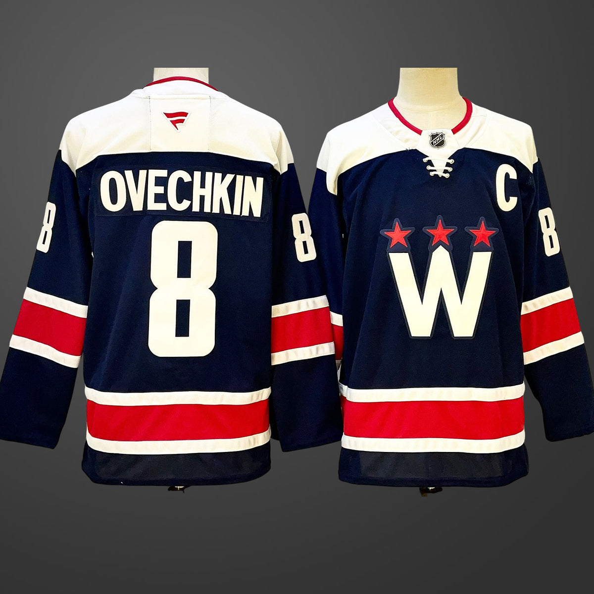 Men’s Washington Capitals Alexander Ovechkin #8 Navy Home Breakaway Jersey