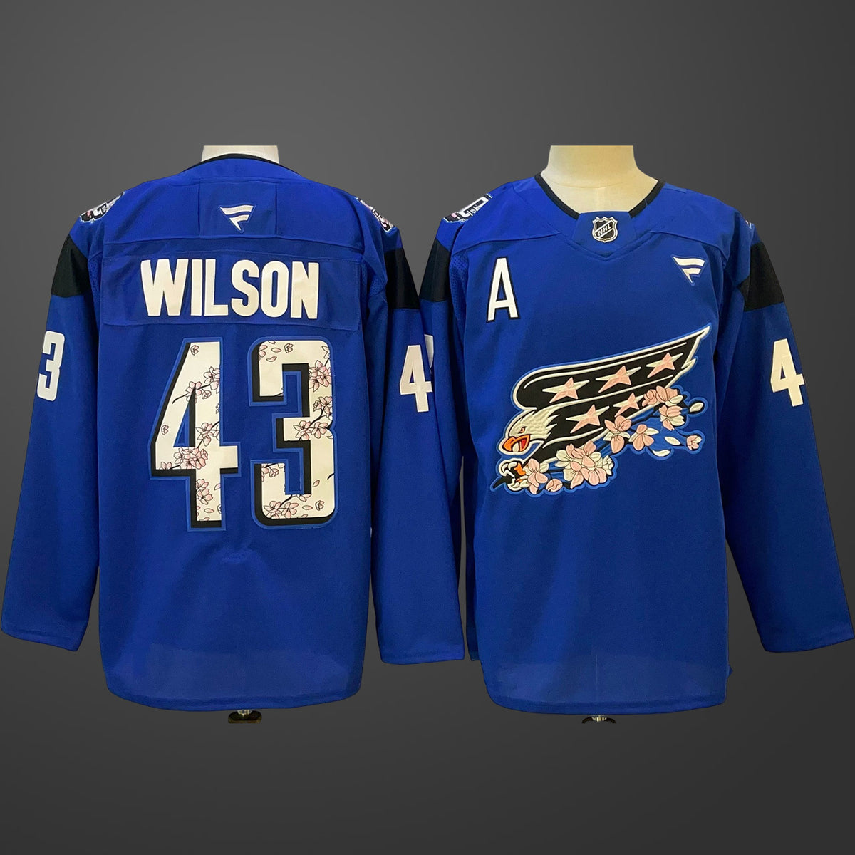 Men’s Washington Capitals Tom Wilson #43 Blue Jersey