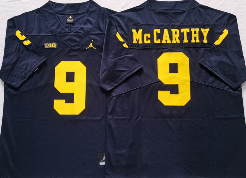 Michigan Wolverines Blue #9 McCARTHY Stitched Jersey