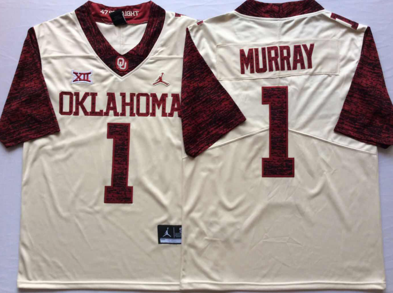 Oklahoma Sooners White Limited #6 MAYFIELD Stitched Jersey