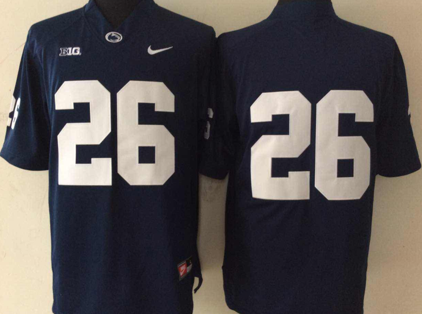 Penn State Nittany Lions #26 Blue Stitched Jersey