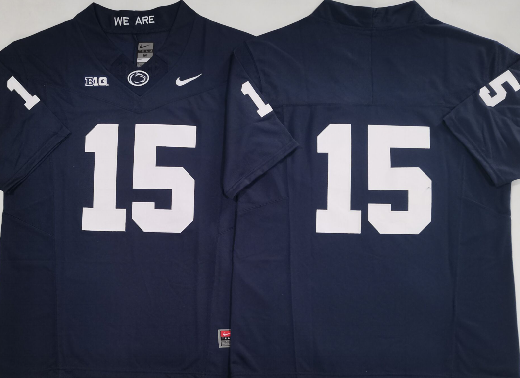 Penn State Nittany Lions Blue #15 Stitched Jersey