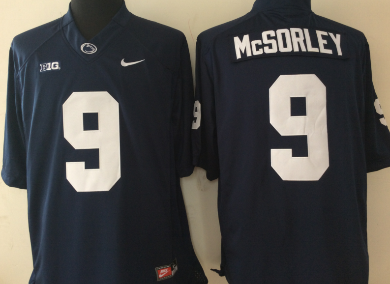 Penn State Nittany Lions Blue #9 MCSORLEY Stitched Jersey