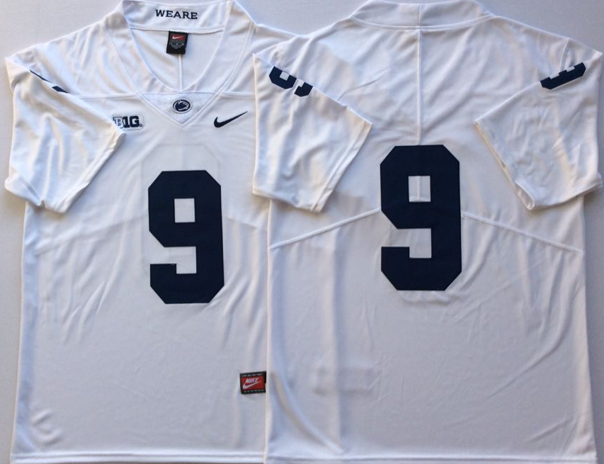 Penn State Nittany Lions White #9 MCSORLEY Stitched Jersey