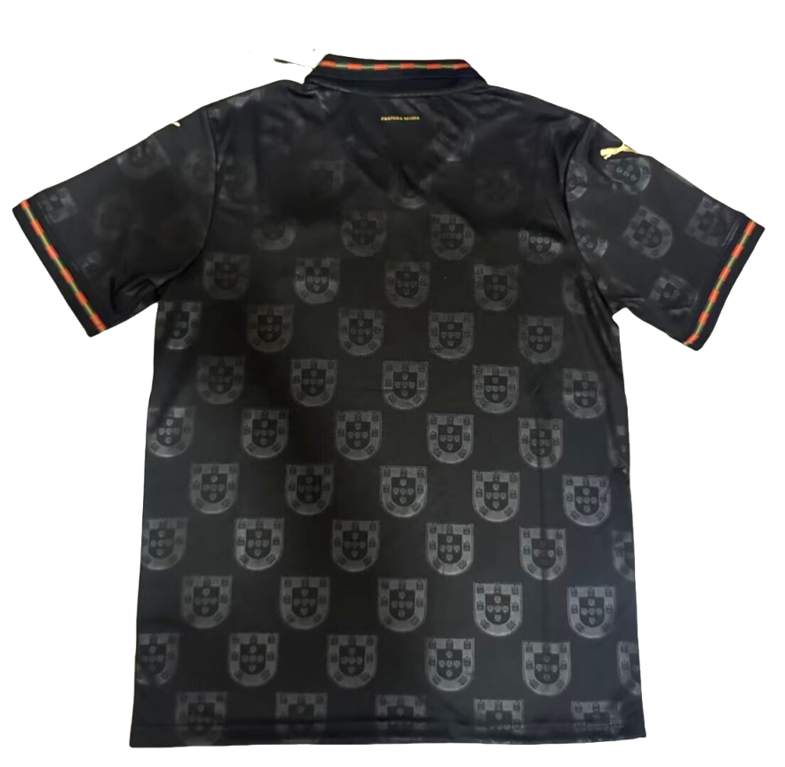 Men’s Portugal Fan Edition Soccer Jersey Black