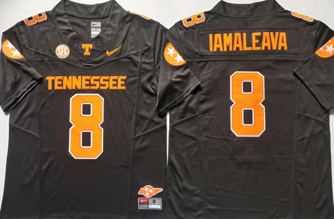 Tennessee Volunteers Black #8 IAMALEAVA Stitched Jersey