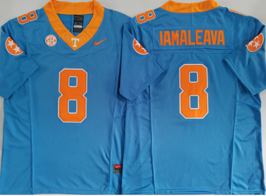 Tennessee Volunteers Blue #8 IAMALEAVA Stitched Jersey