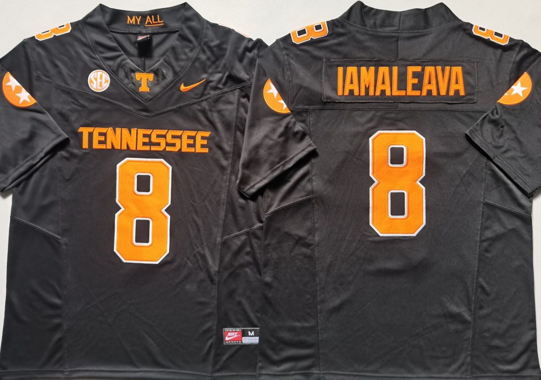 Tennessee Volunteers GRAY #8 IAMALEAVA Stitched Jersey