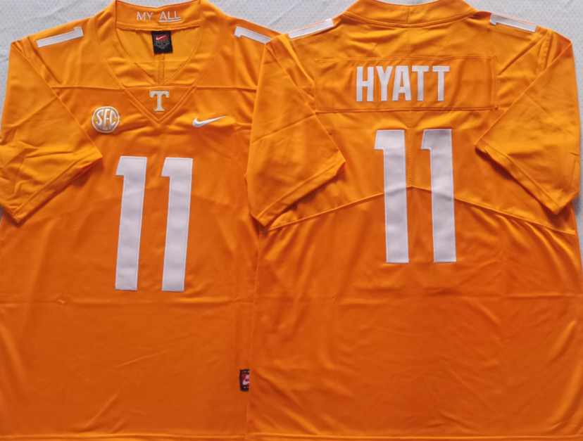 Tennessee Volunteers Orange #11 HYATT Stitched Jersey
