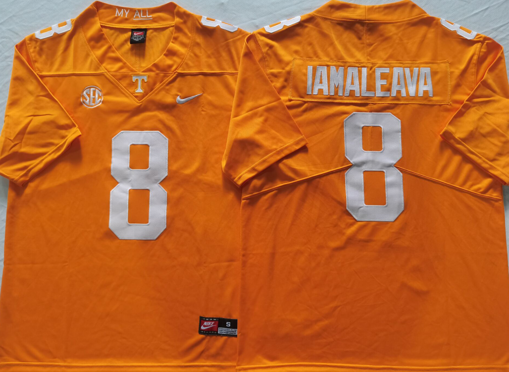 Tennessee Volunteers Orange #8 IAMALEAVA Stitched Jersey