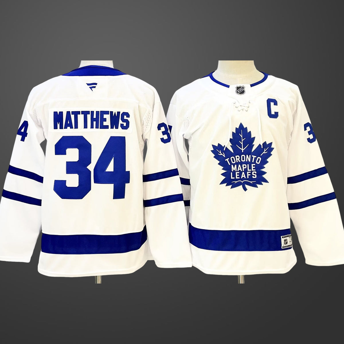 【Youth】Toronto Maple Leafs #34 Auston Matthews White Jersey