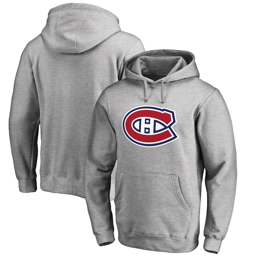 Men’s Montreal Canadiens grey printed Hoodie