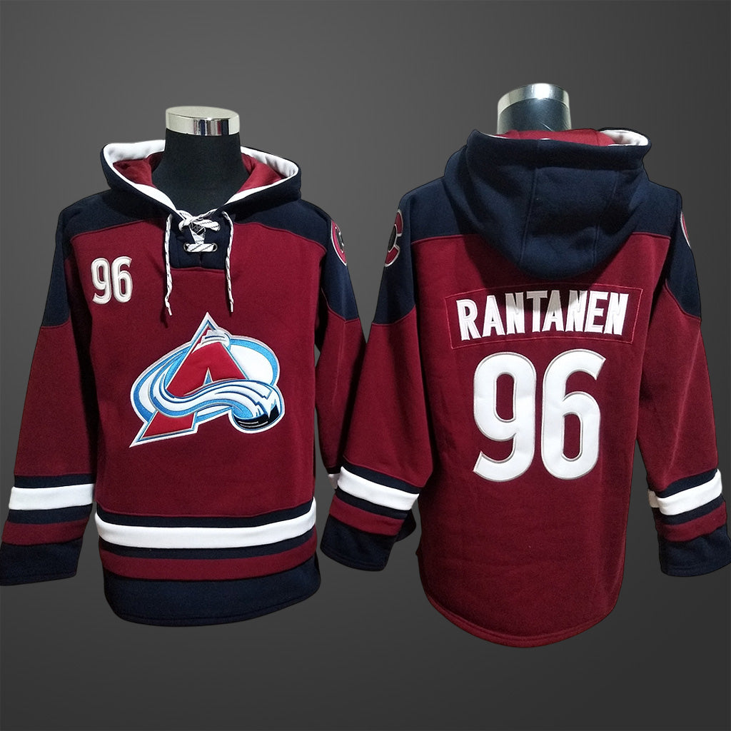 Men’s Colorado Avalanche #96 Rantanen All Stitched Hoodie