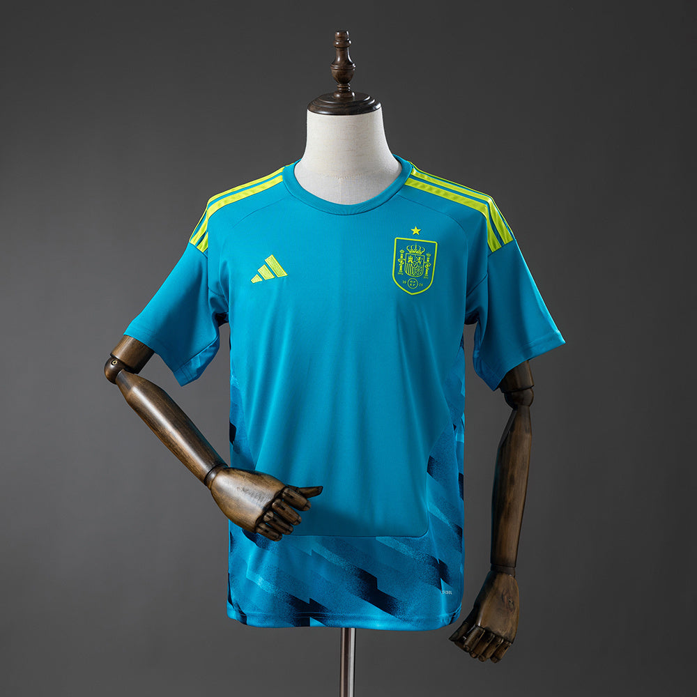 Men’s Spain 2026 Goalkeeper Blue Fan Version Jersey S-4XL