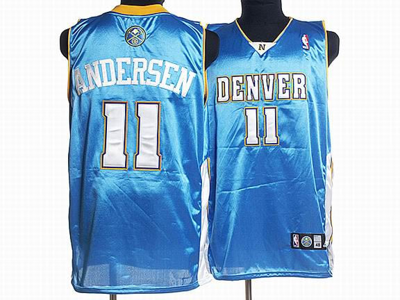 Denver Nuggets #11 Chris Andersen Baby Blue Jersey