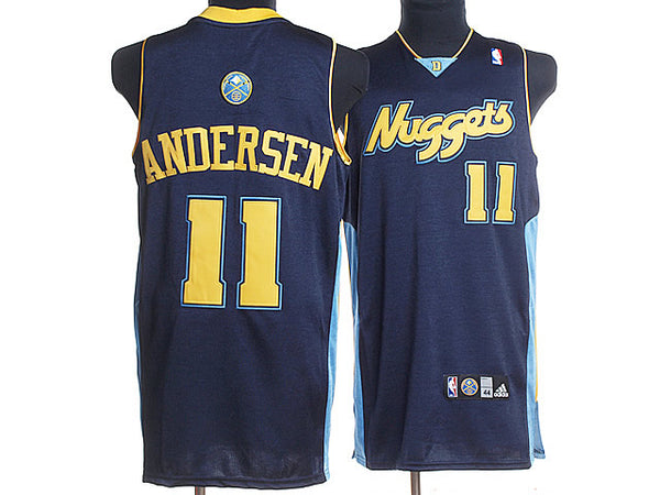 Denver Nuggets #11 Chris Andersen Navy Blue Jersey