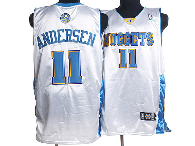 Denver Nuggets #11 Chris Andersen White Jersey
