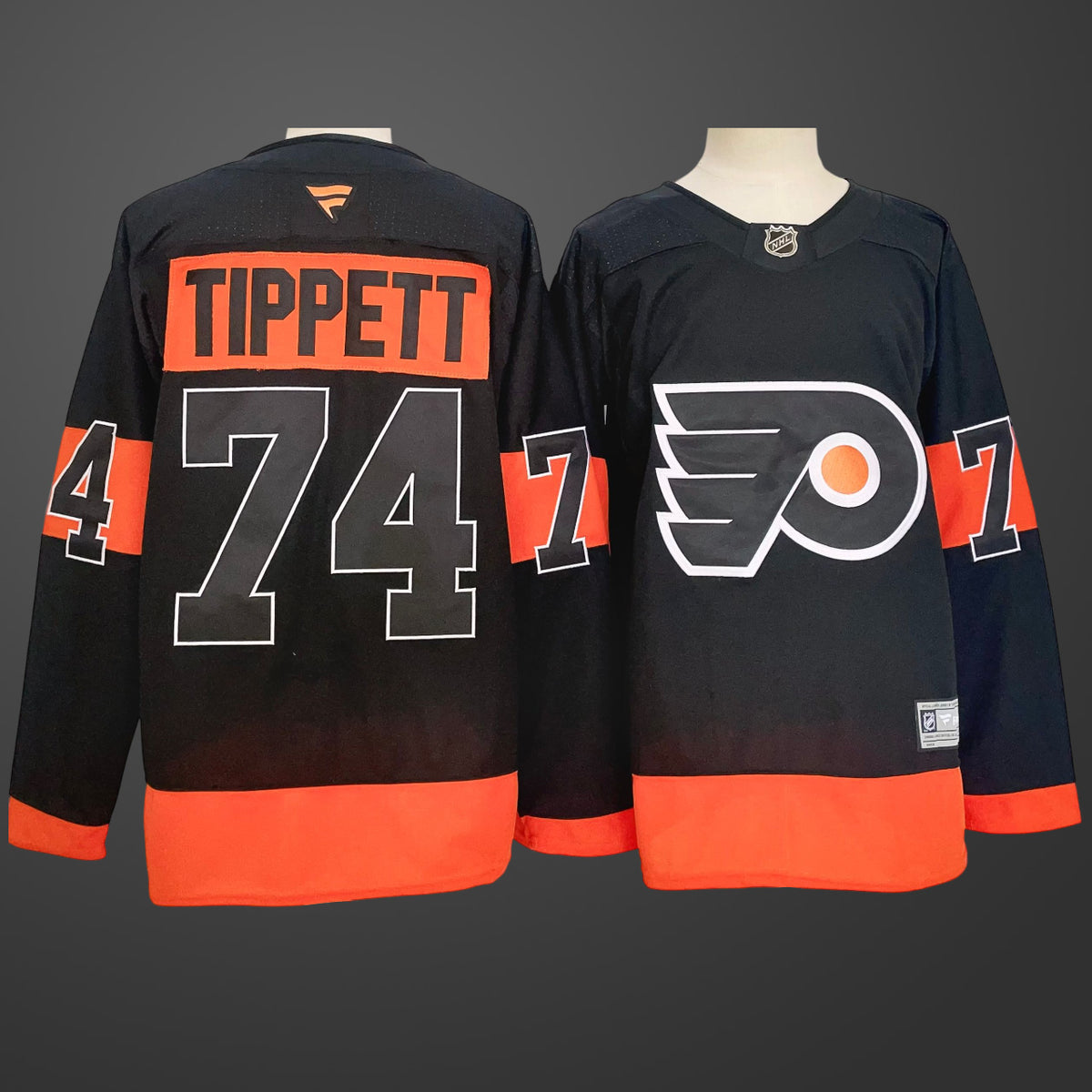 Men’s Philadelphia Flyers #74 Owen Tippett Black Stitched Jersey